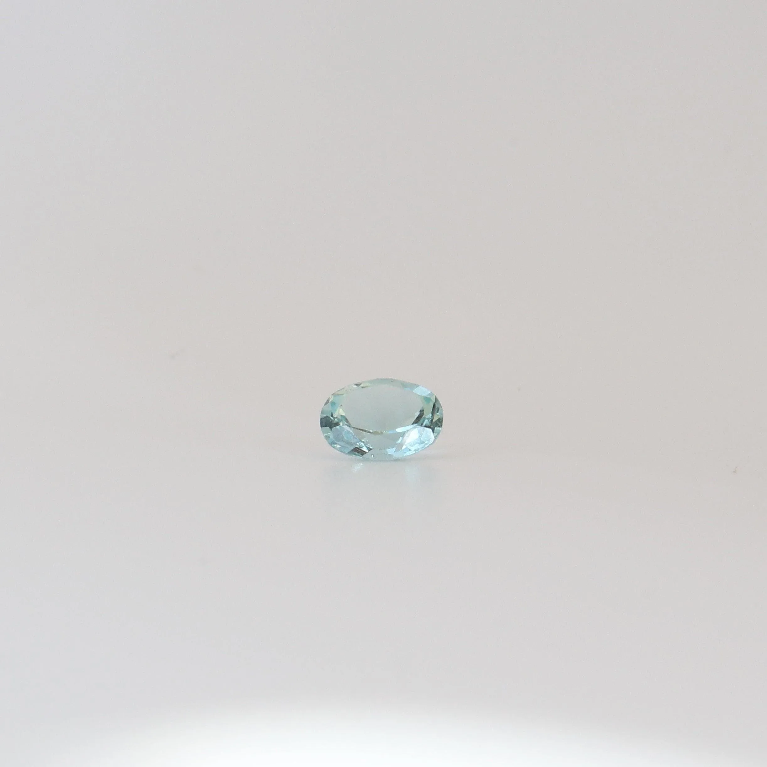 0.73ct Sky Blue Oval Topaz Stone