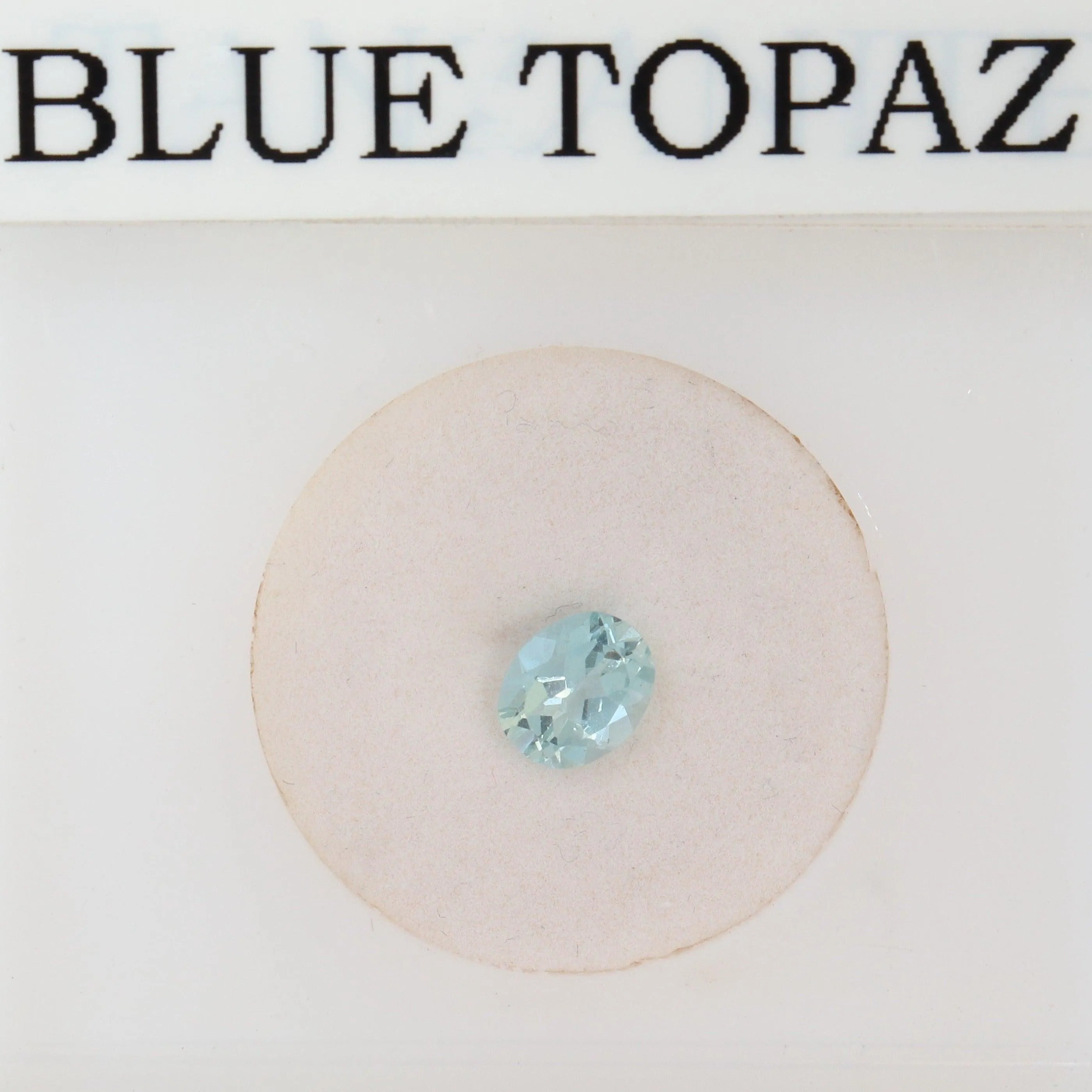 0.73ct Sky Blue Oval Topaz Stone