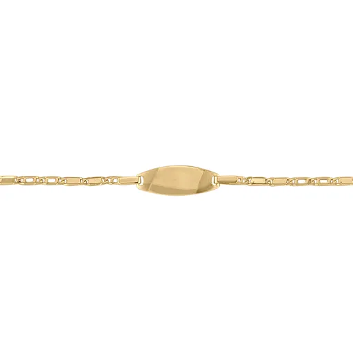 10K Yellow Gold Baby ID Bracelet