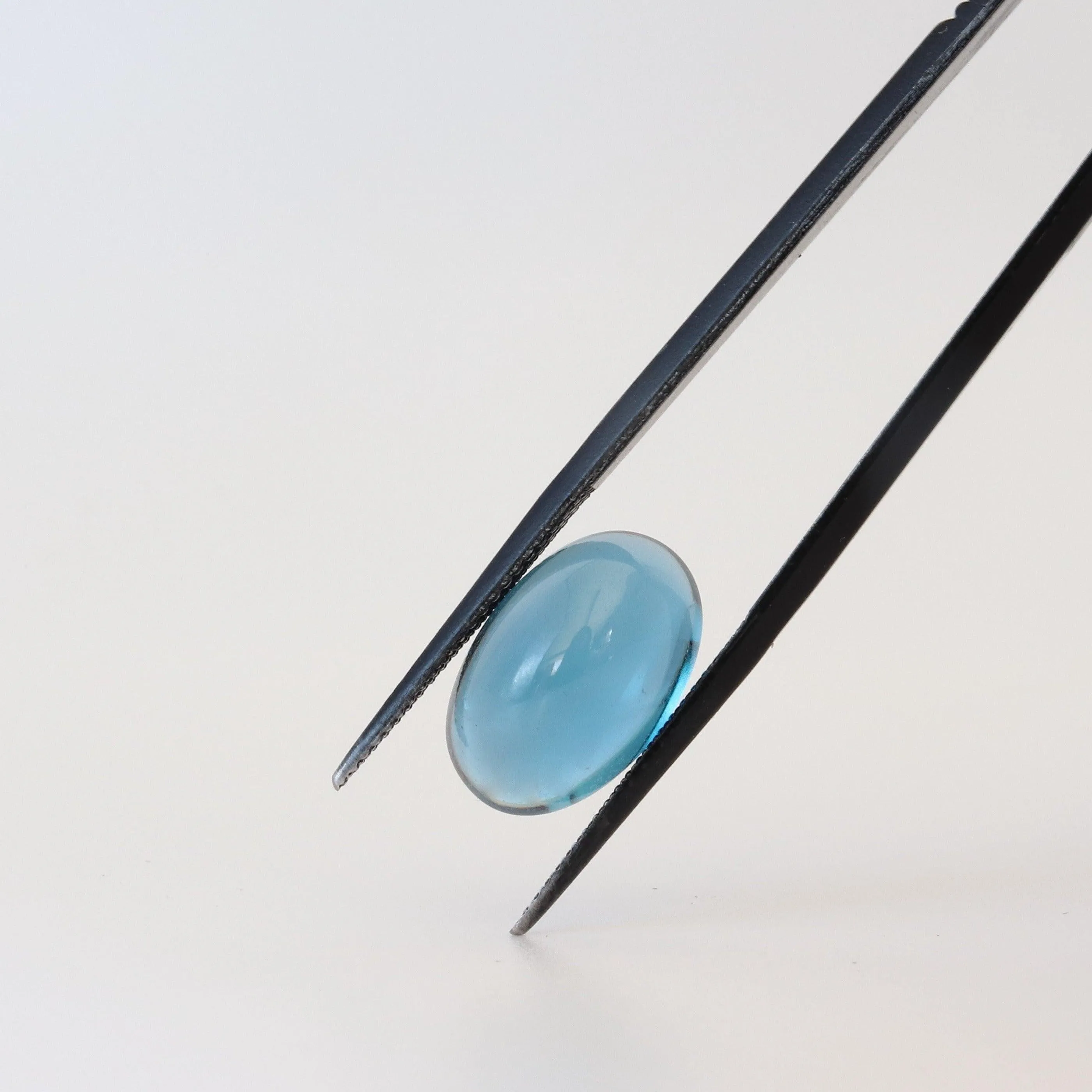 10mmx15mm London Blue Topaz Oval Cabochon Stone