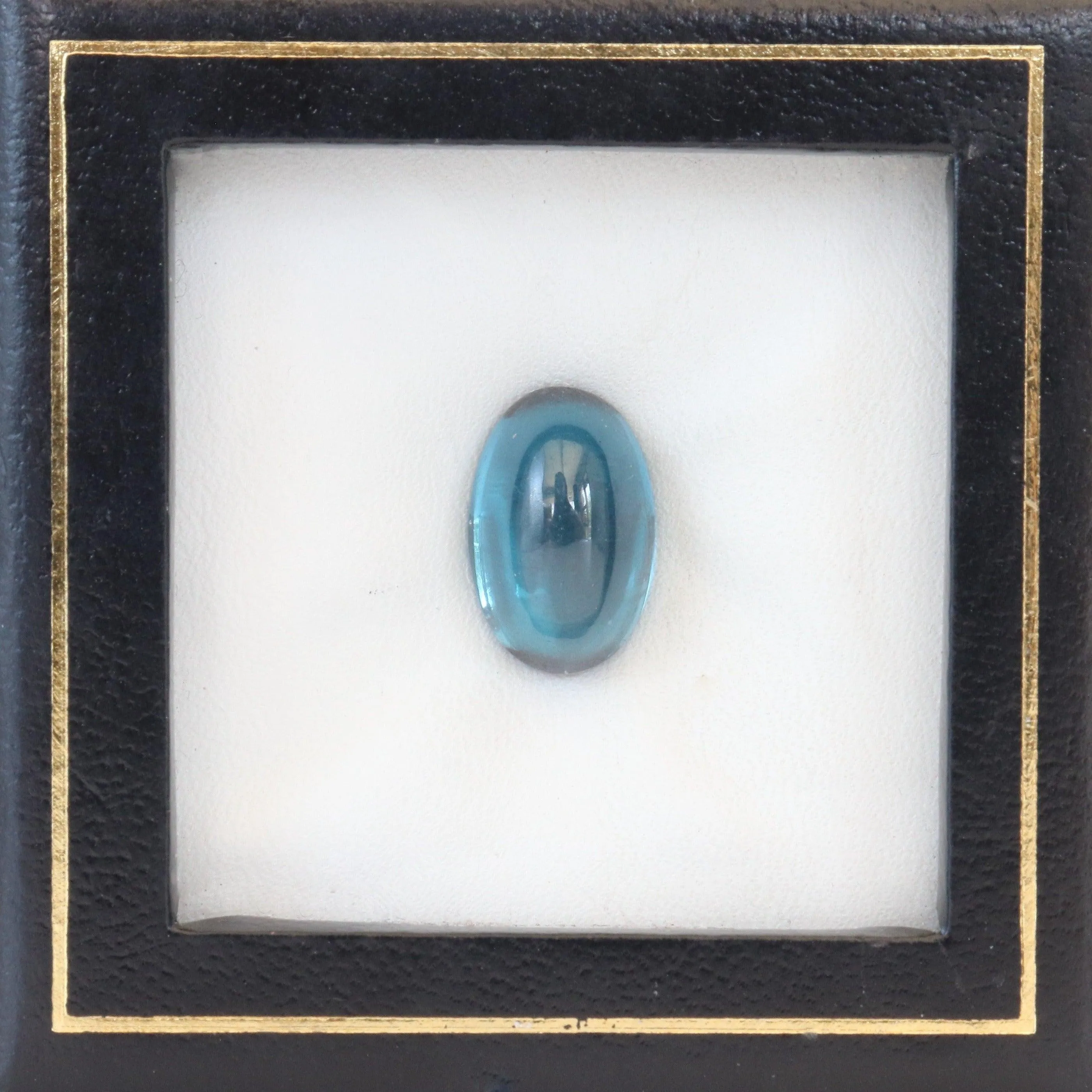 10mmx15mm London Blue Topaz Oval Cabochon Stone