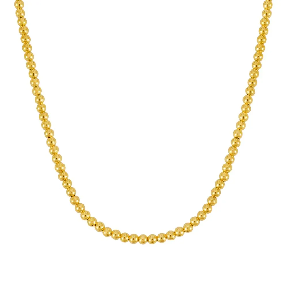 14K Gold 4mm Bead Chain