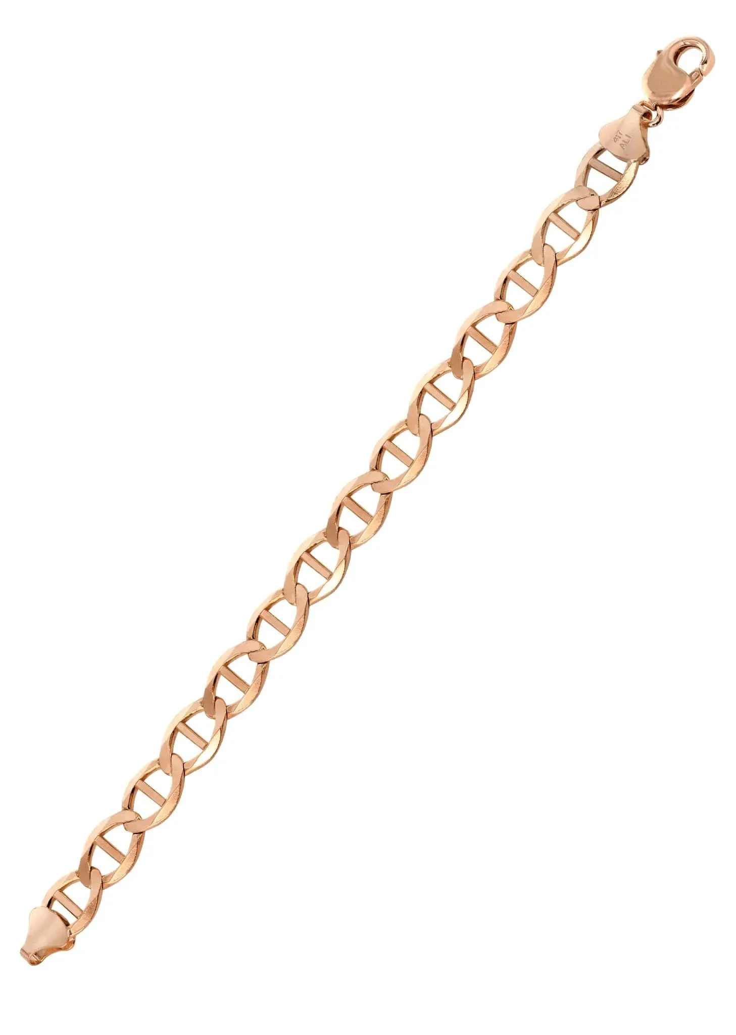 14K Rose Gold Bracelet Solid Mariner