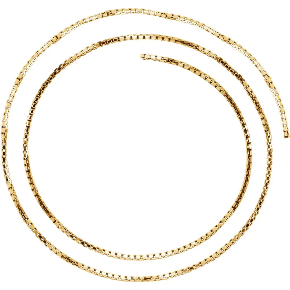 14k Yellow Gold 1.75mm Solid Box 7" Chain