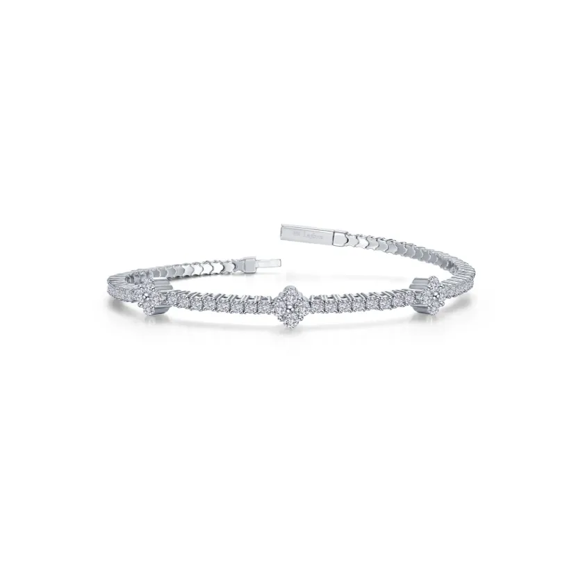 2.65 CTW Station Flexible Tennis Bracelet