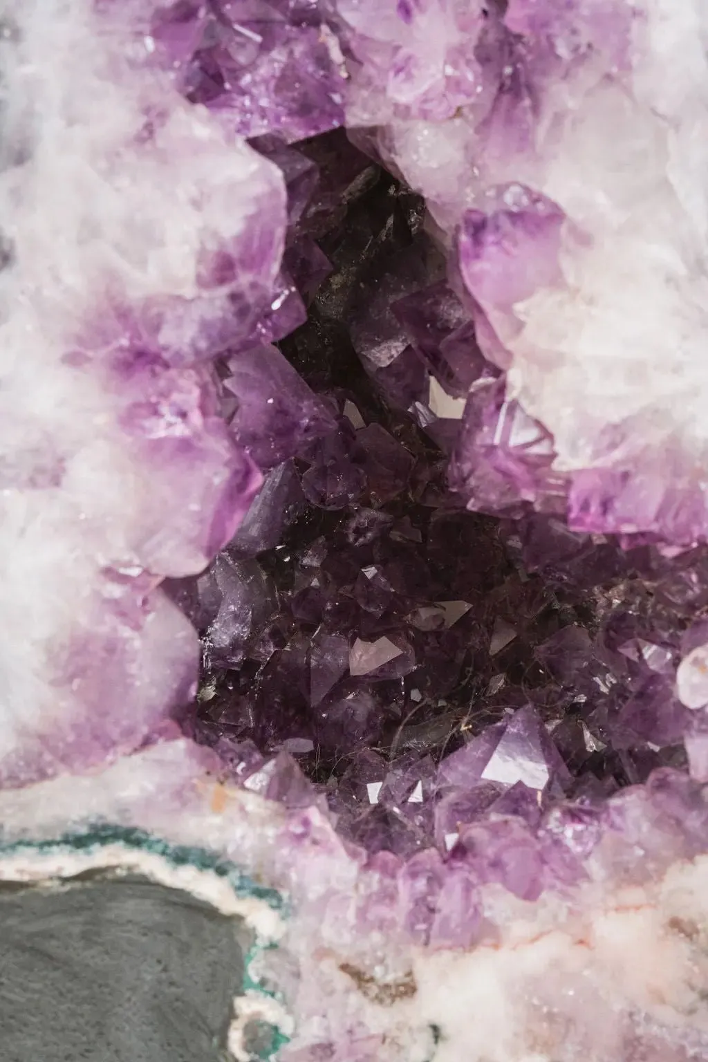 3 Ft Clear Quartz Crystal Parrot On Amethyst Cathedral