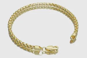 3.5mm Hollow Round Box Chain Bracelet