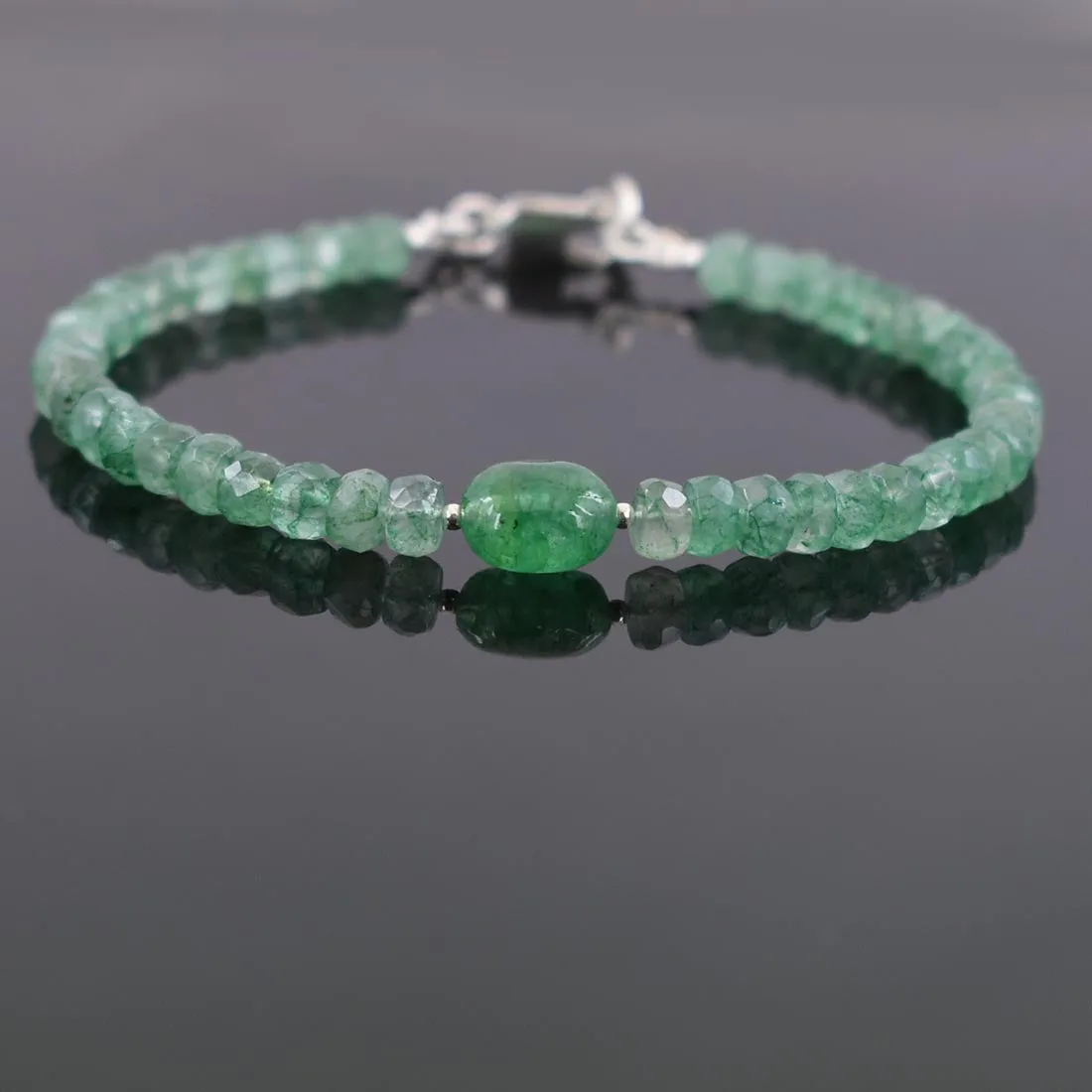 38.90 Ct, Stunning Emerald Gemstone Bracelet- GREAT DESIGN