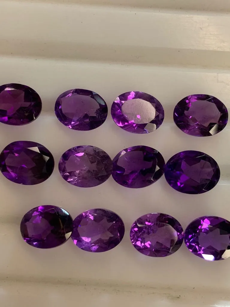 4 Pairs of Loose Amethyst Stones