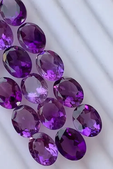 4 Pairs of Loose Amethyst Stones