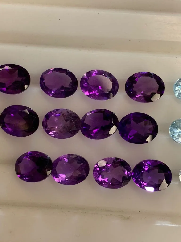 4 Pairs of Loose Amethyst Stones