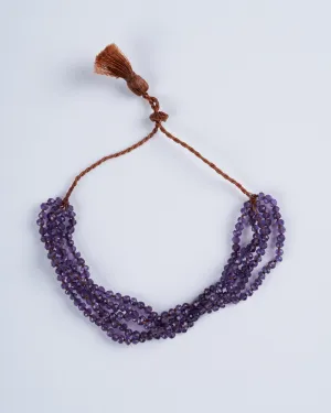 5 strand Amethyst Tassel Bracelet