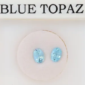 5mmx7mm Sky Blue Oval Topaz Stone