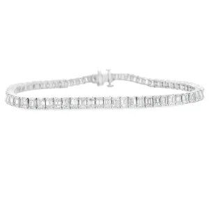 6.83ct 18k White Gold Diamond Bracelet