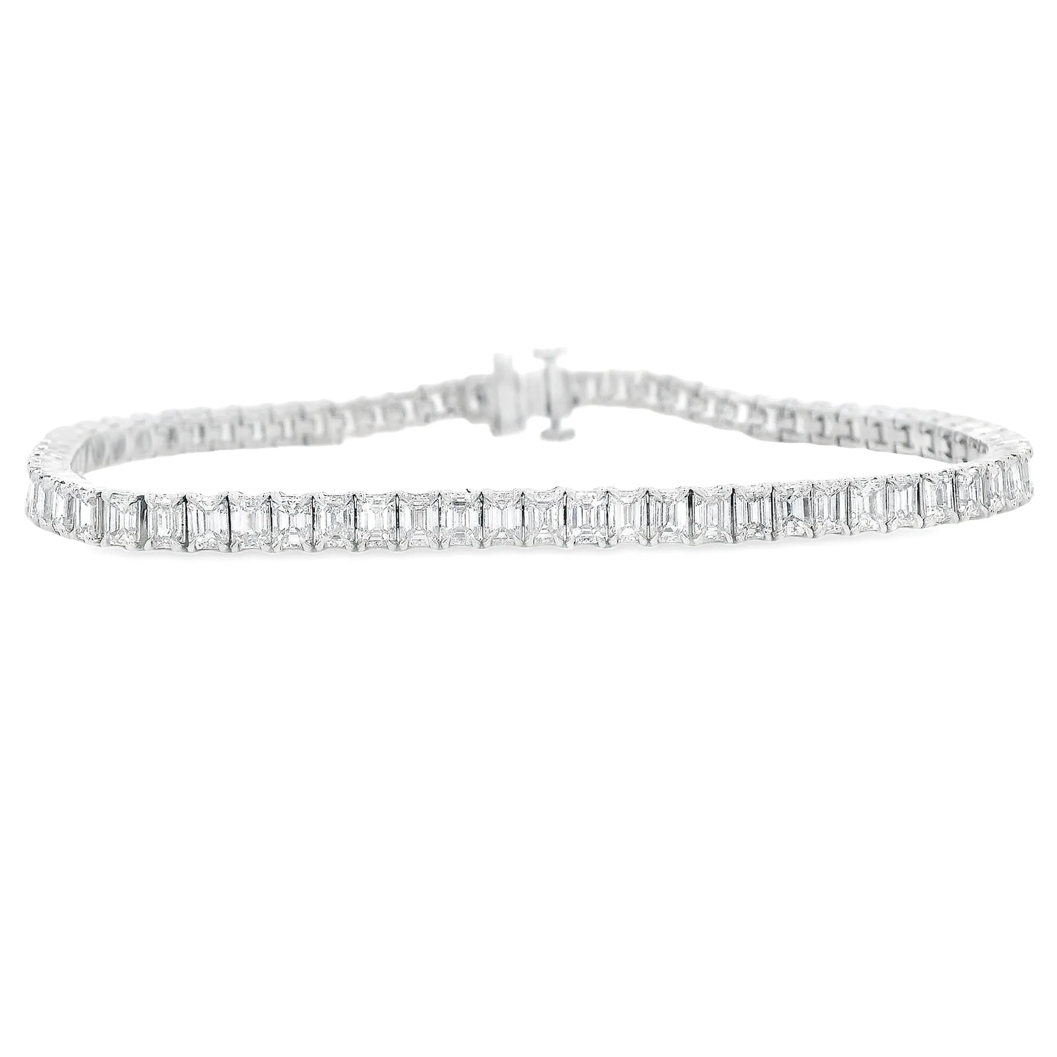 6.83ct 18k White Gold Diamond Bracelet