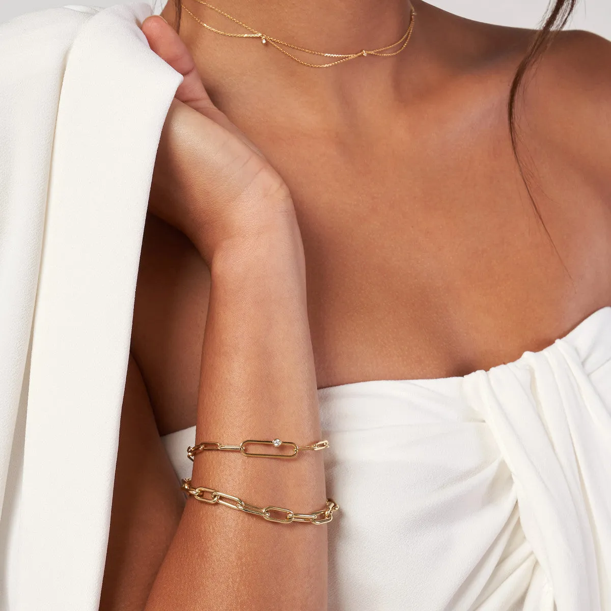 6mm Paperclip Chain Bracelet