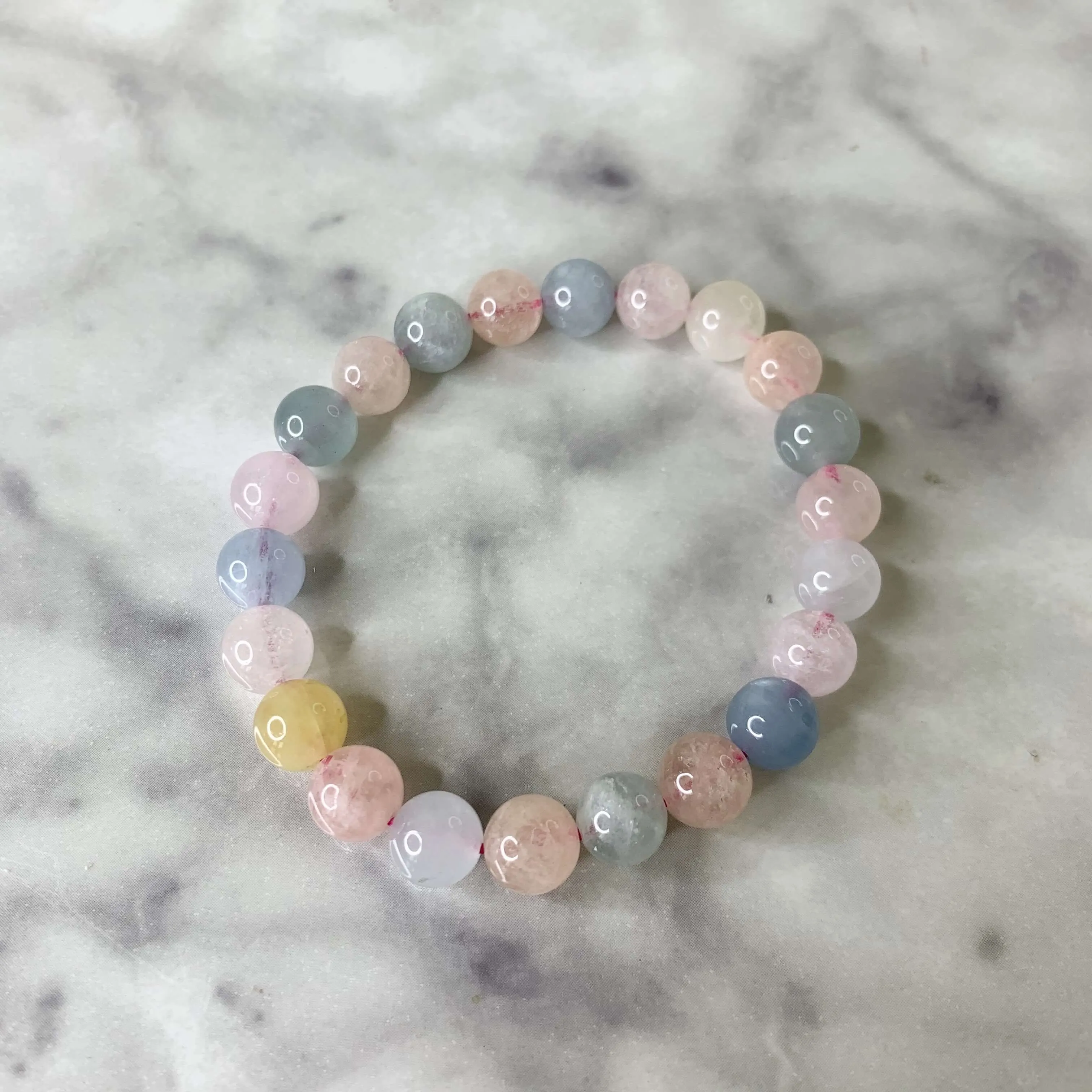 7” Morganite & Aquamarine Bracelets
