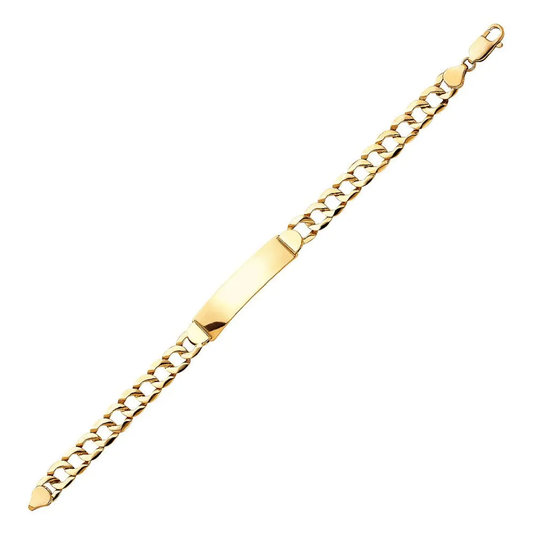 8.5" Gold Cuban Link Identity Bracelet (FLASH DEAL - FREE ENGRAVING FOR THE FIRST 10 ORDERS)