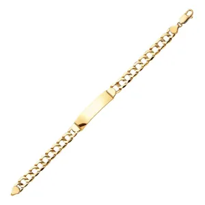 8.5" Gold Cuban Link Identity Bracelet (FLASH DEAL - FREE ENGRAVING FOR THE FIRST 10 ORDERS)