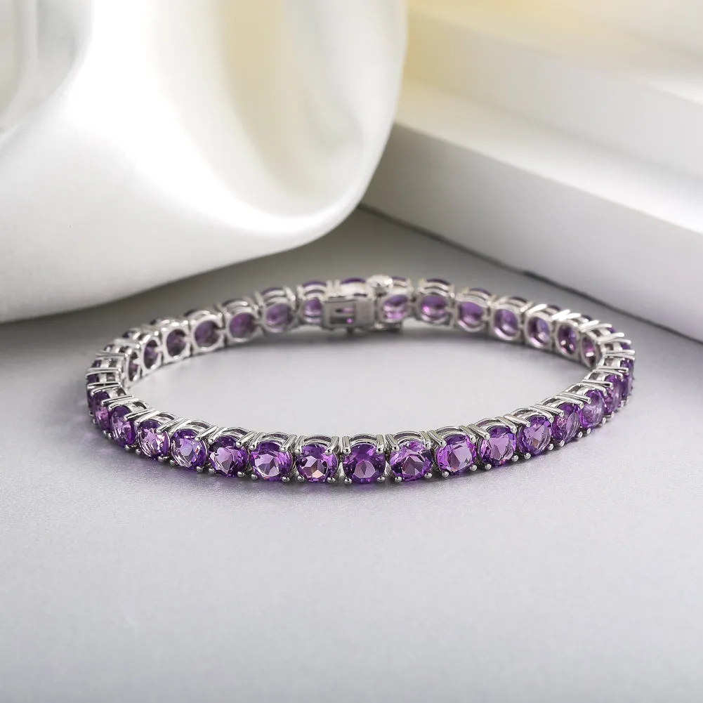 925 Silver Amethyst Bracelet