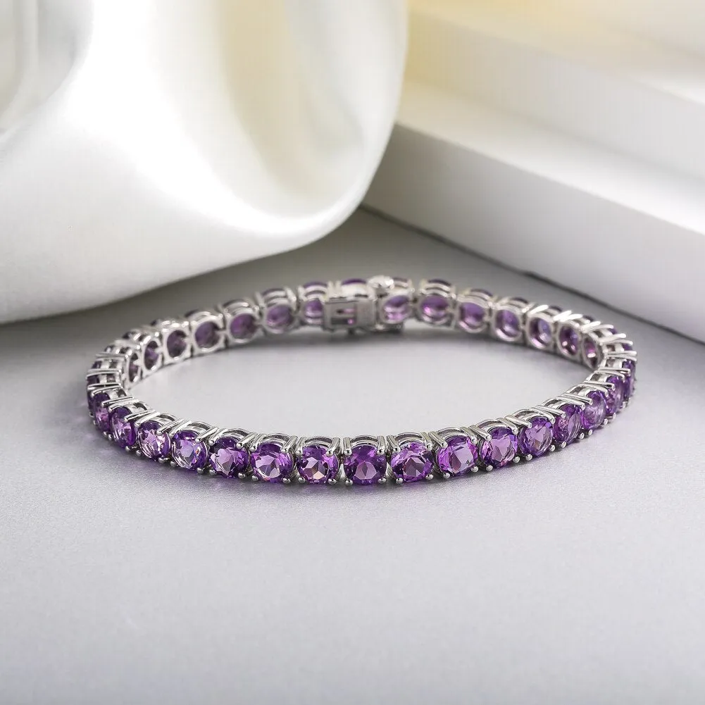 925 Silver Amethyst Bracelet