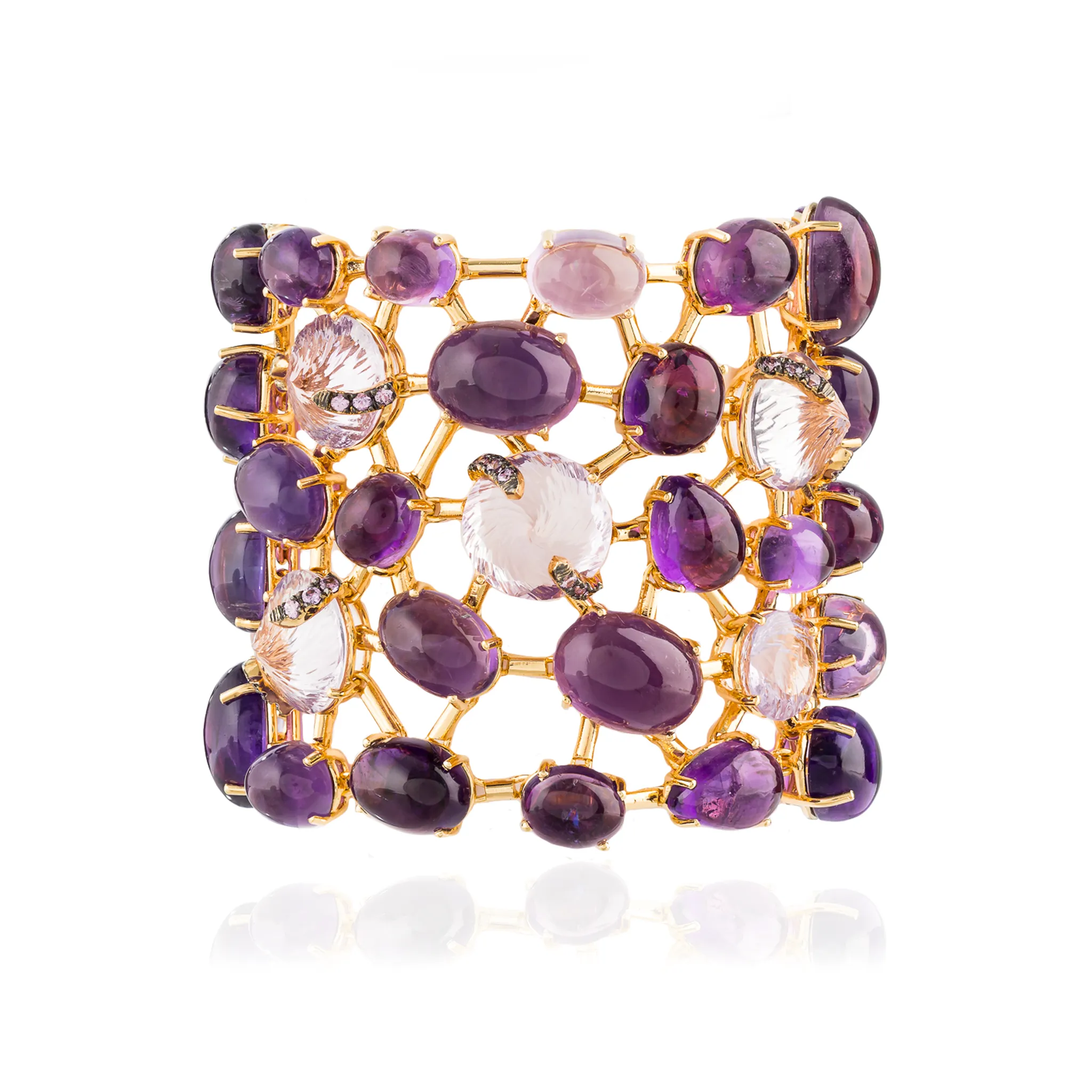 925 Silver Zinta Bracelet with Purple Sapphire