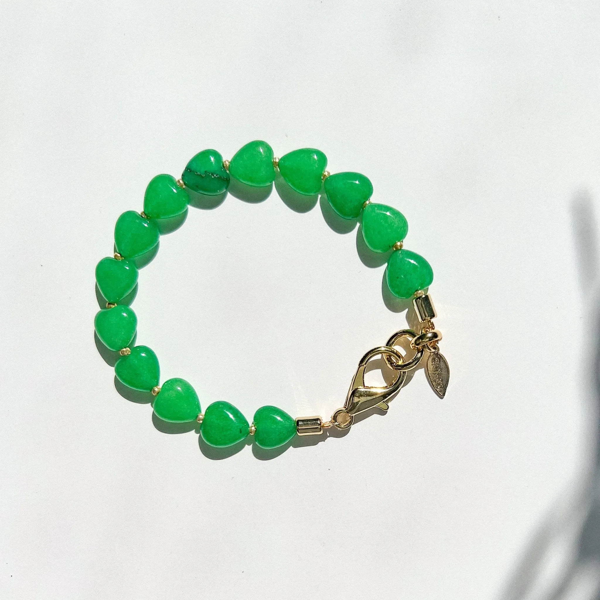 Aine Hearts Bracelet - Jade