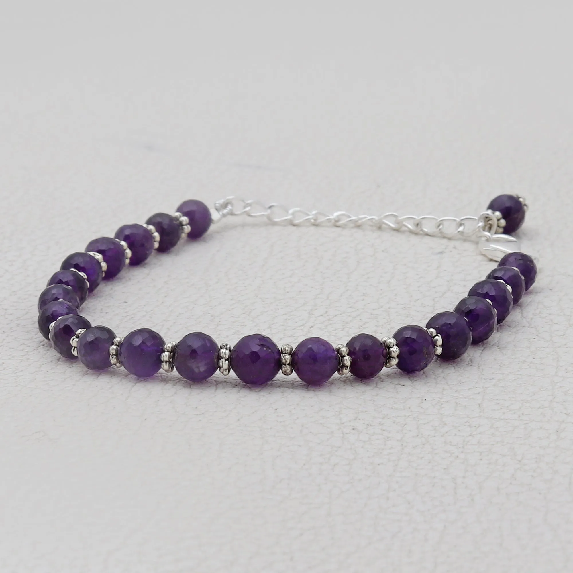 Amethyst Beads Bracelet