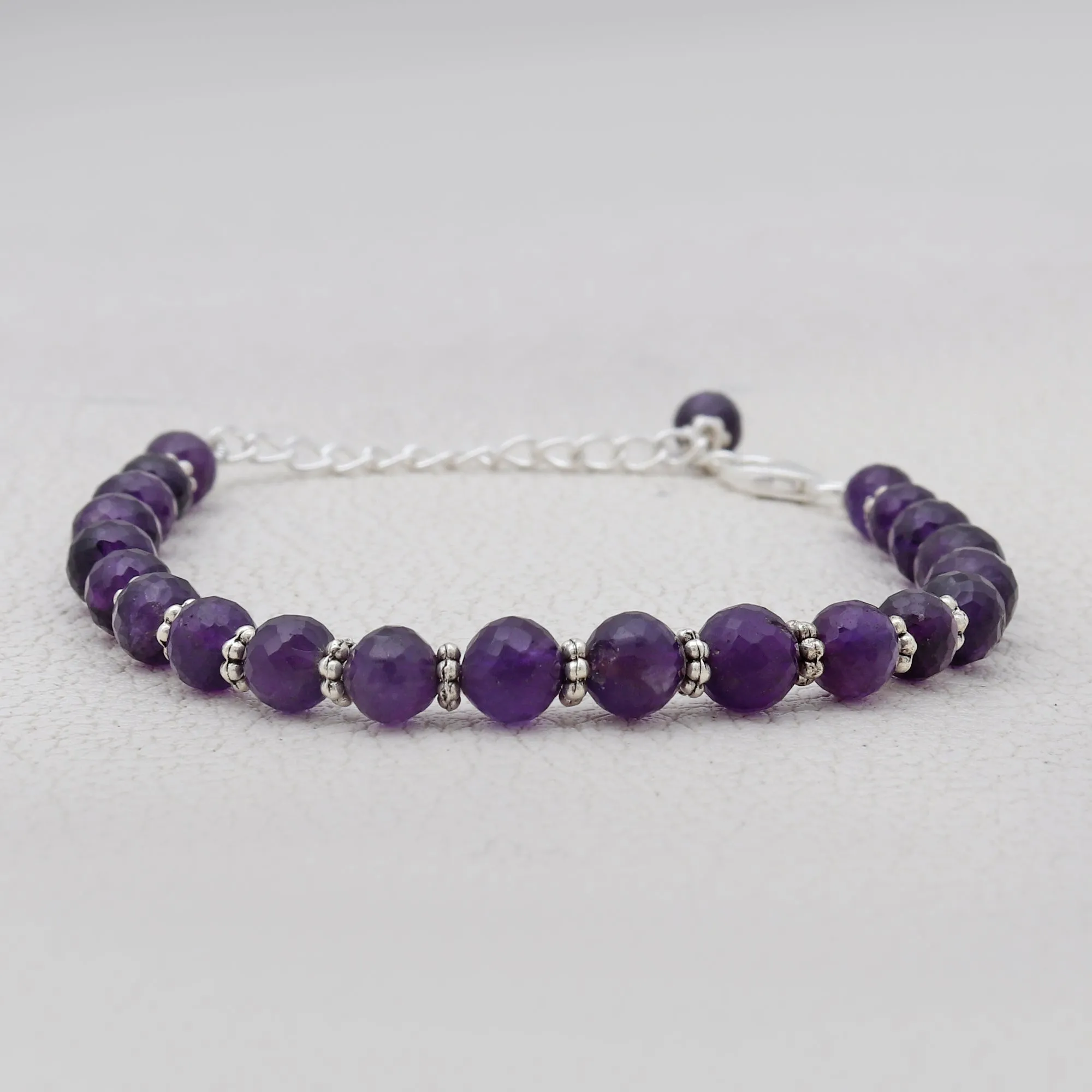 Amethyst Beads Bracelet