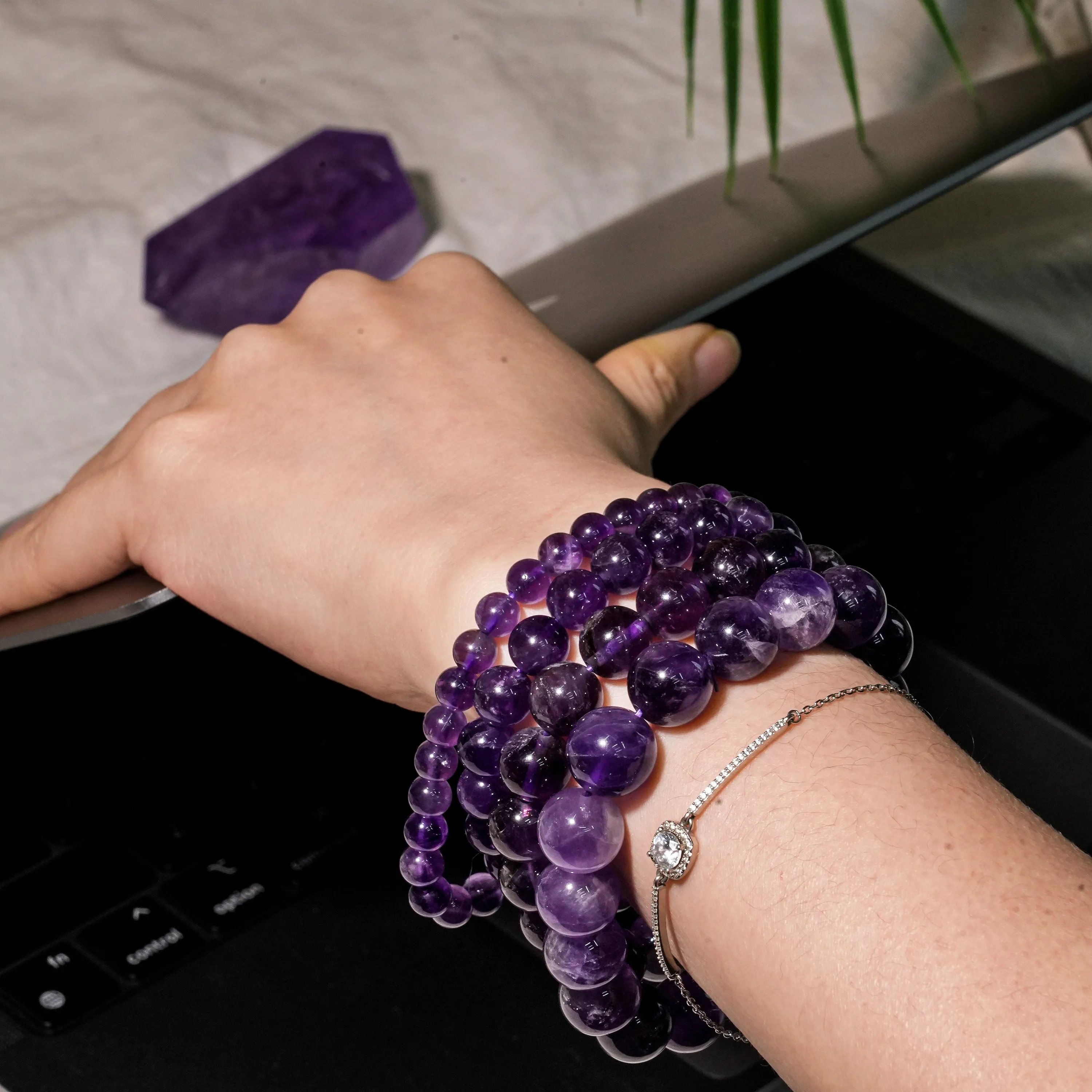 Amethyst Gemstone Bracelet