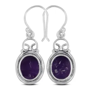 Amethyst Silver Earrings