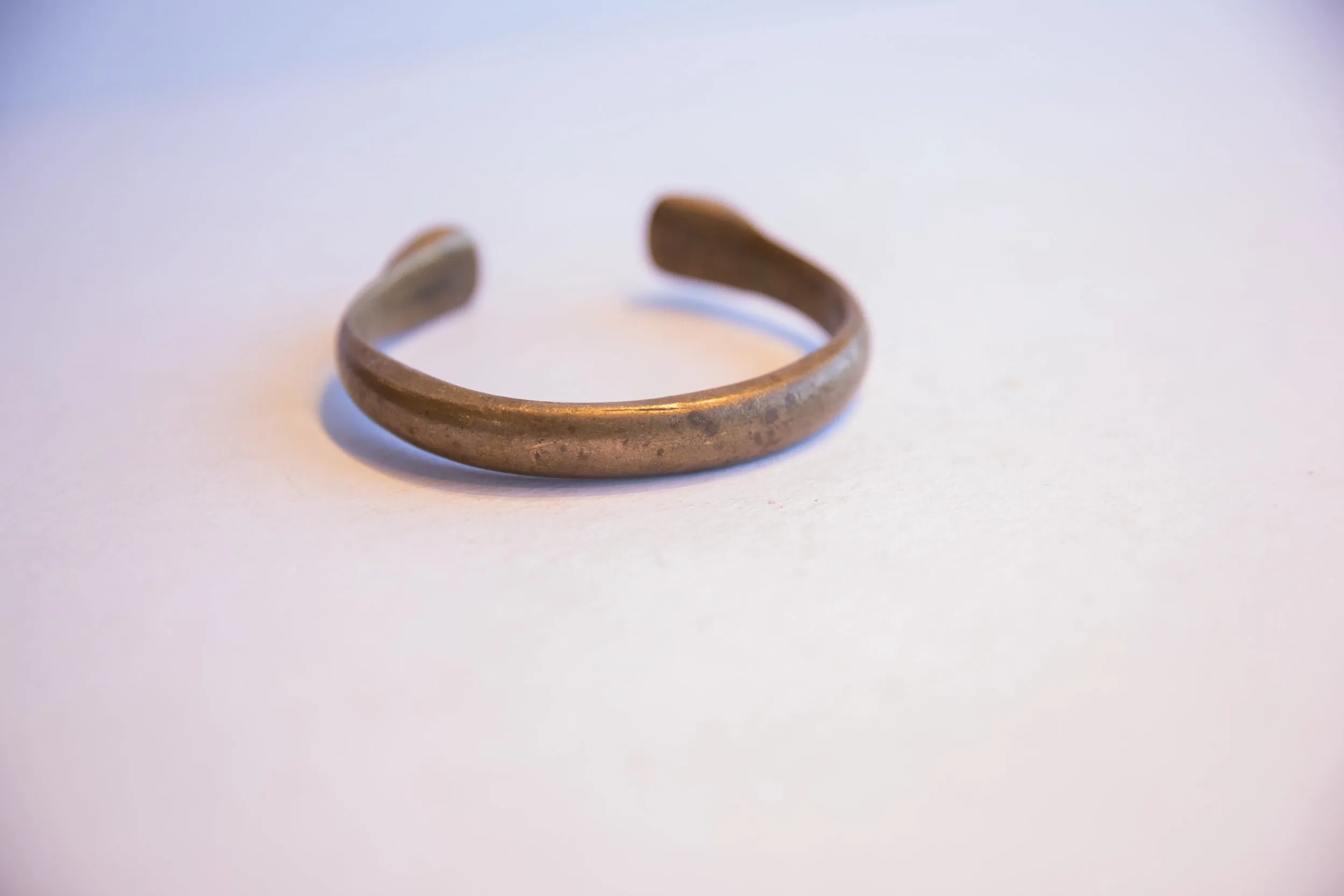 Antique African Bronze Snake Cuff Bracelet