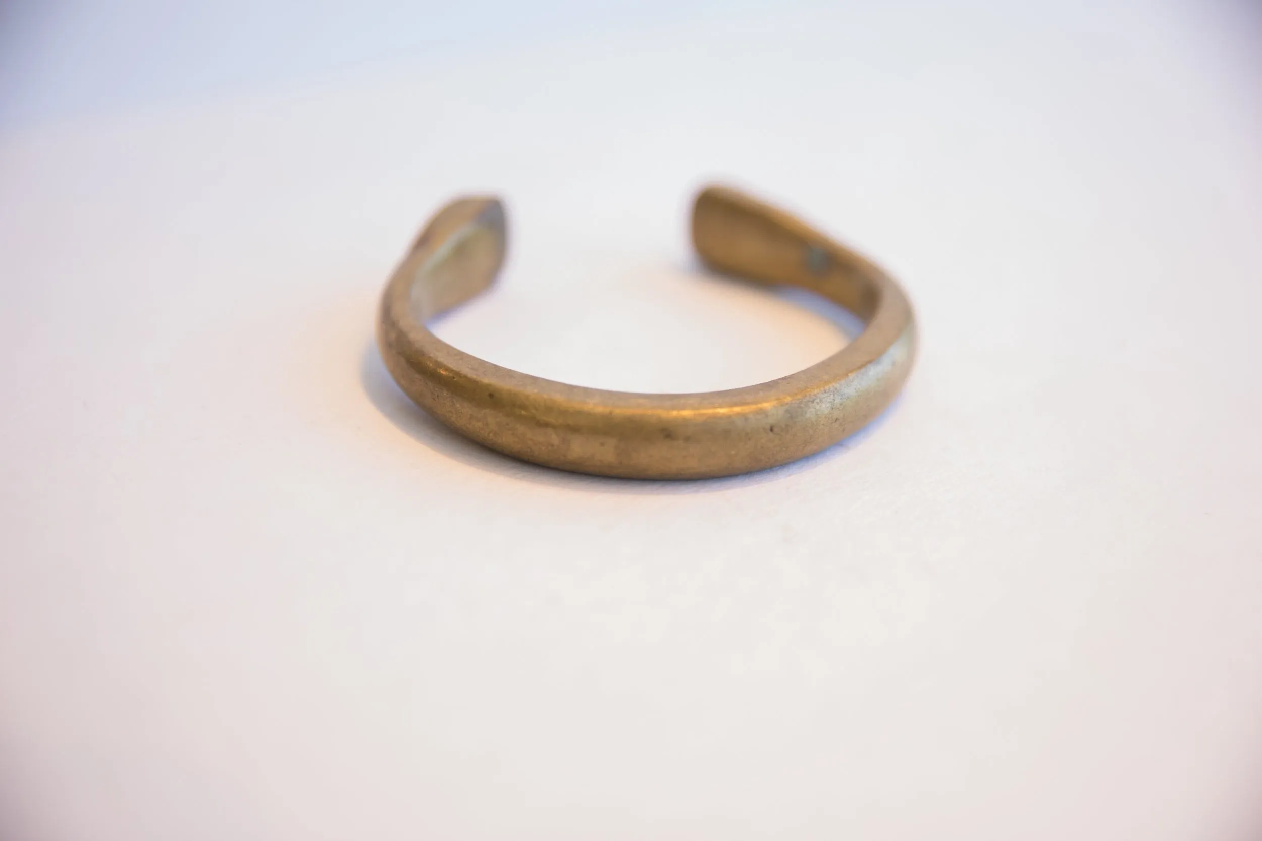 Antique African Bronze Snake Cuff Bracelet