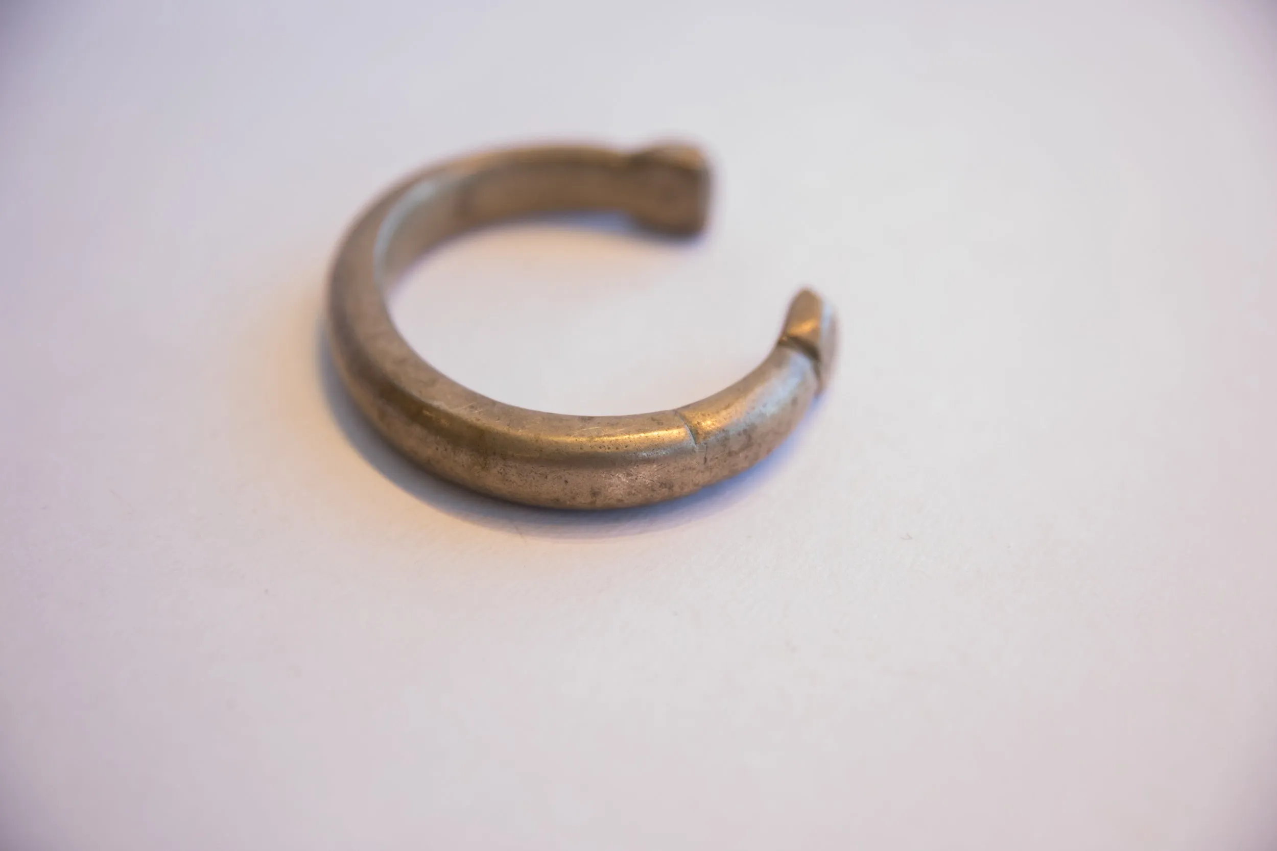 Antique African Bronze Snake Cuff Bracelet