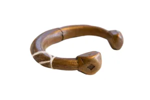 Antique African Copper Alloy Snake Cuff Bracelet