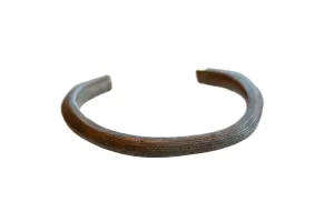 Antique African Copper Striped Cuff Bracelet