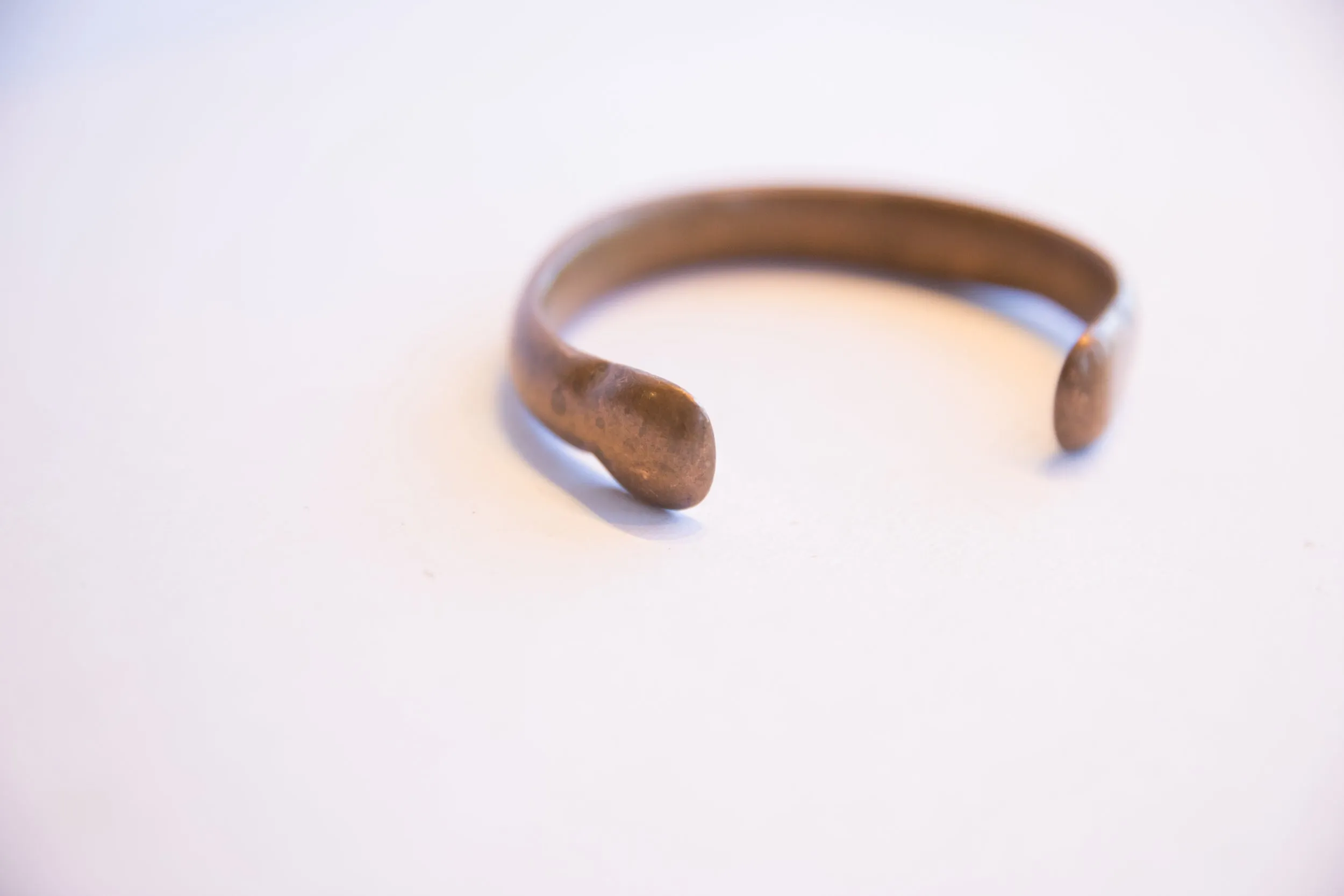 Antique African Snake Cuff Bracelet