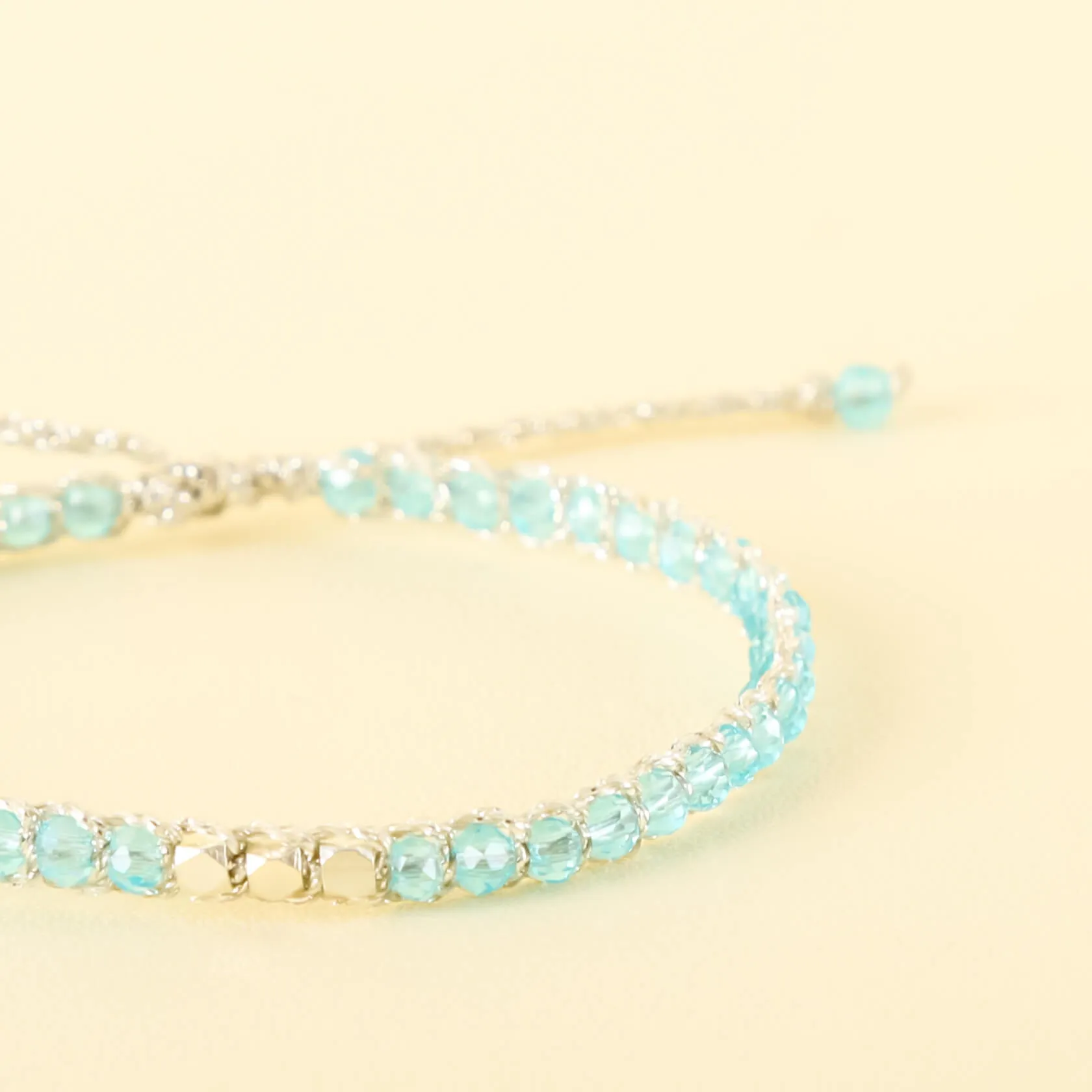 Aqua Crystal Kid Bracelet