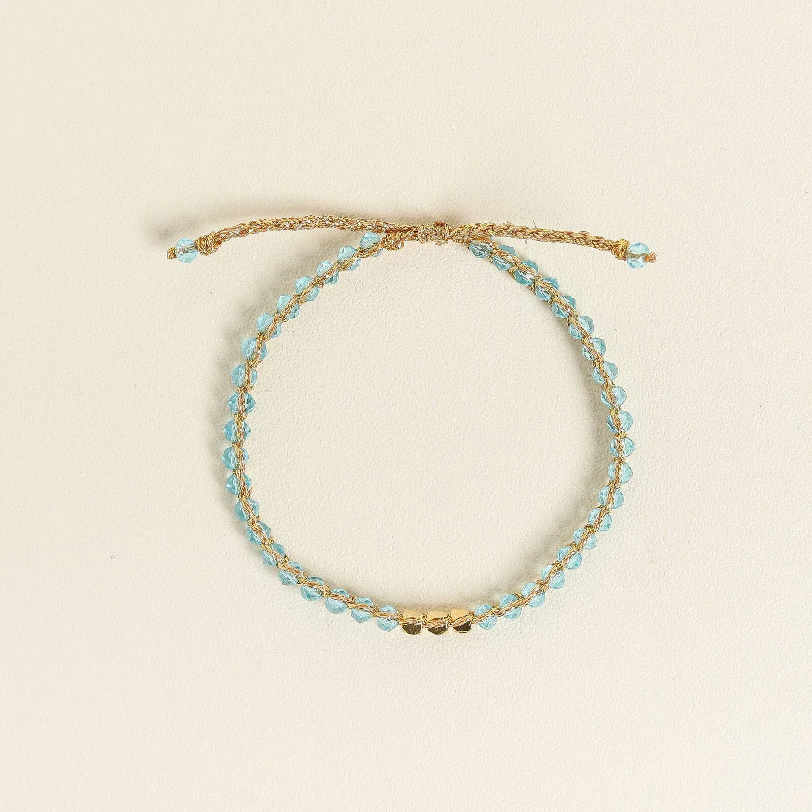 Aqua Crystal Kid Bracelet