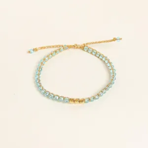 Aqua Crystal Kid Bracelet