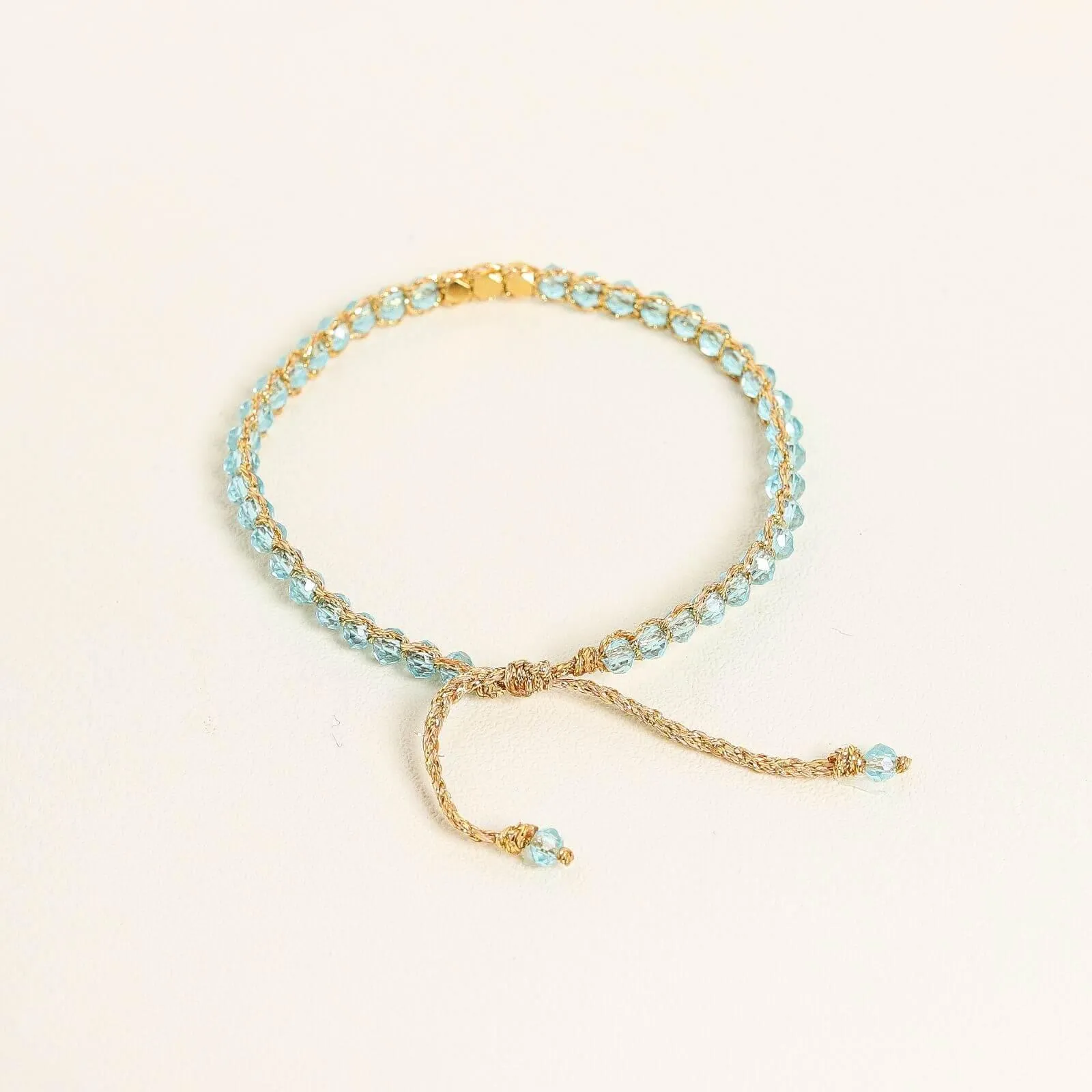 Aqua Crystal Kid Bracelet