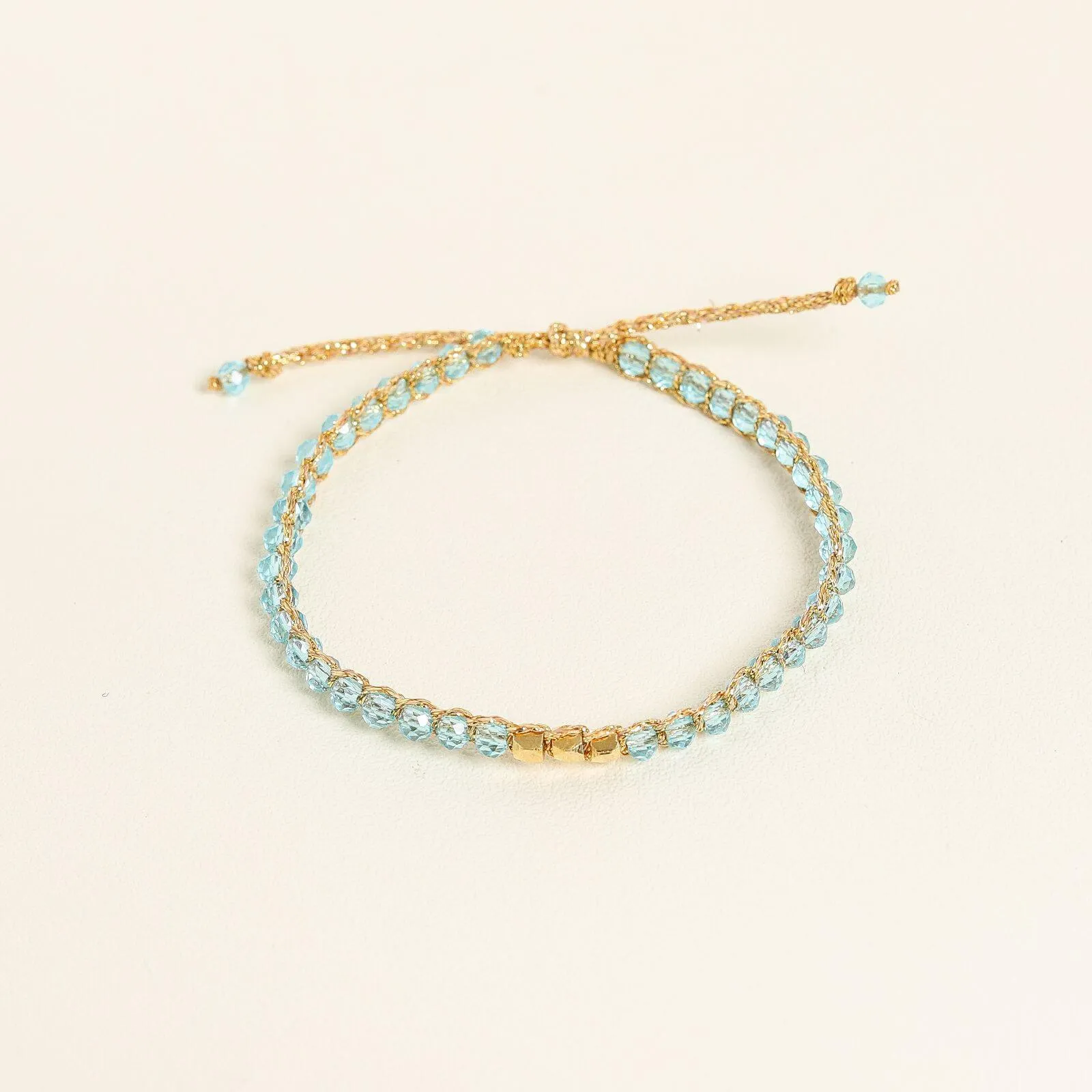 Aqua Crystal Kid Bracelet