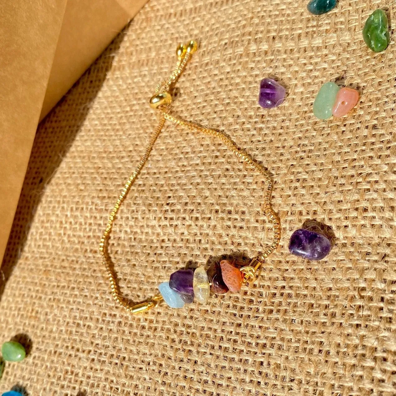 Aries Zodiac Gemstone Bracelet