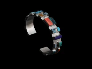 Art Deco Stone Cuff Bracelet