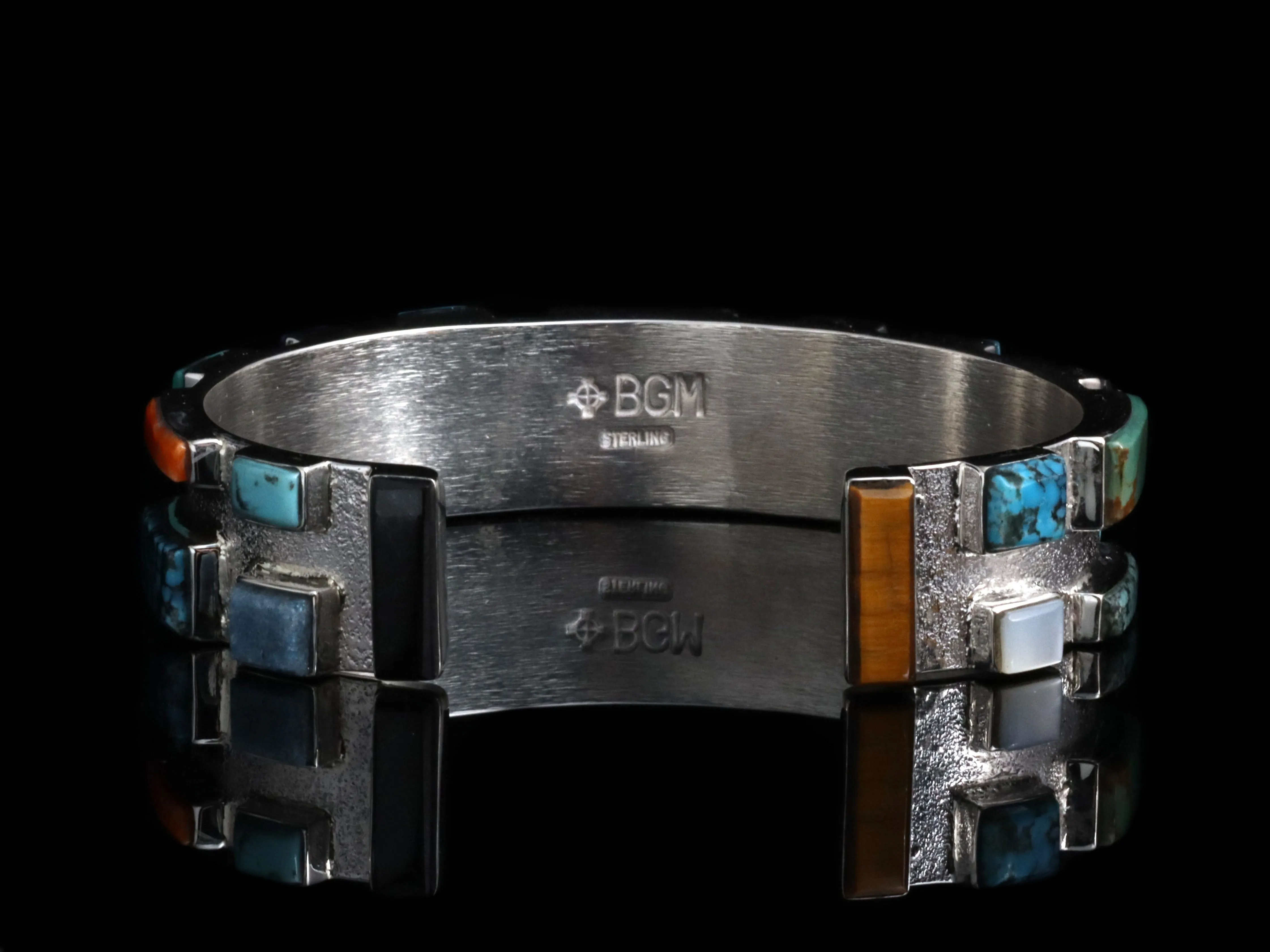 Art Deco Stone Cuff Bracelet
