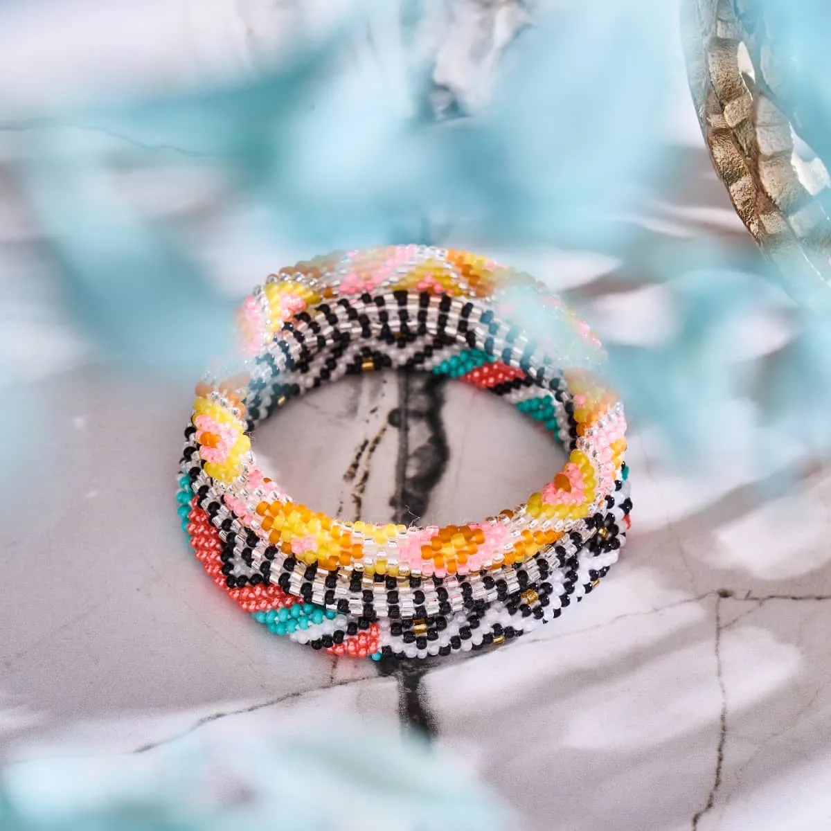 Audrey Hepburn | Himalayan Glass Bead Bracelet