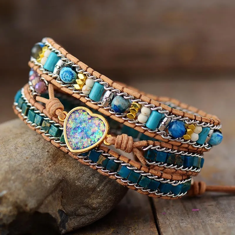 Azure Opal Jasper Bracelet