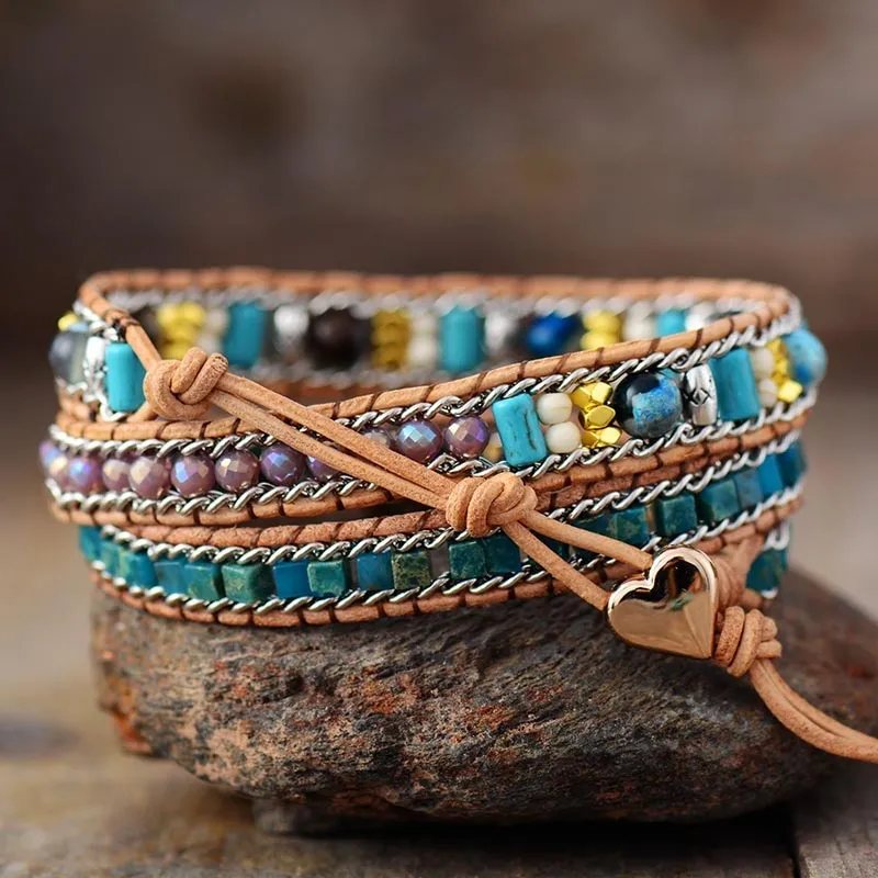 Azure Opal Jasper Bracelet