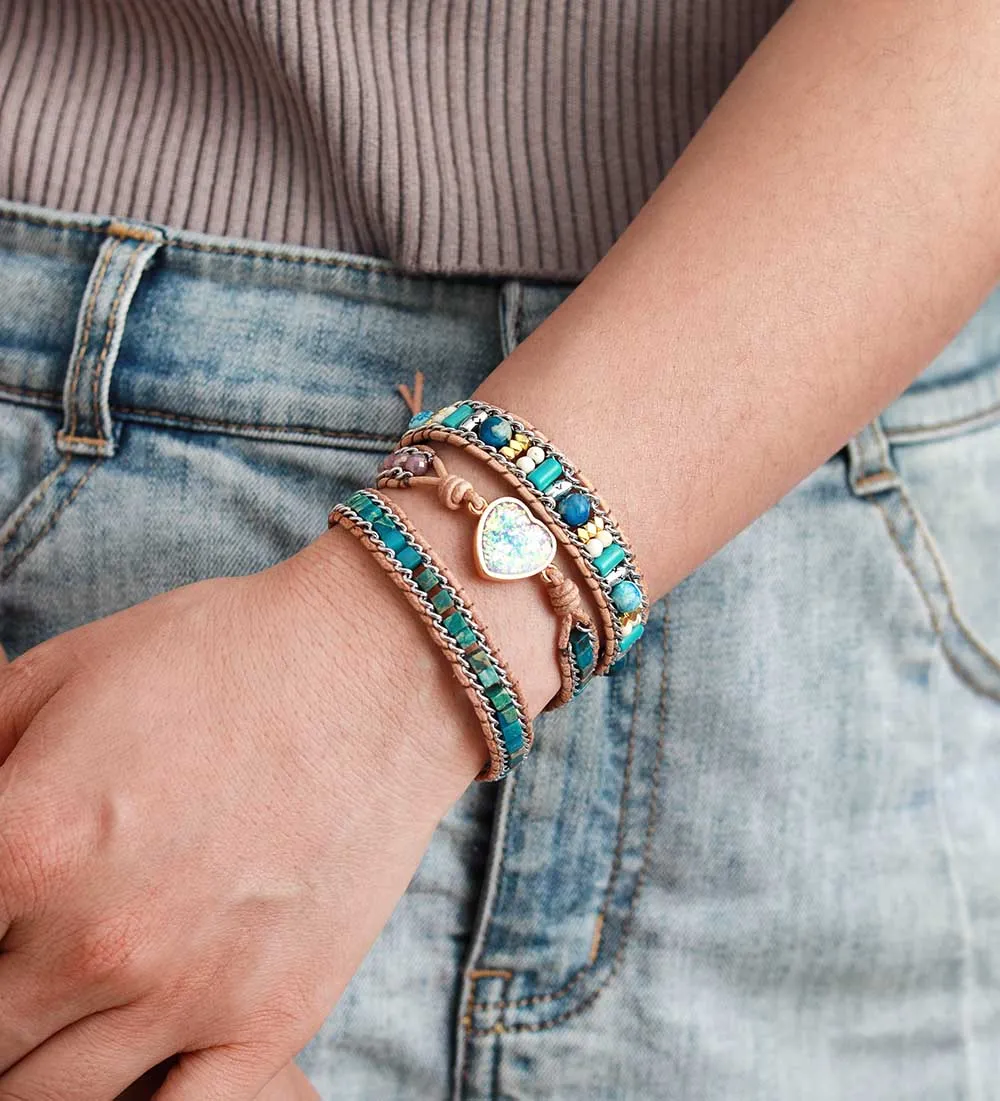 Azure Opal Jasper Bracelet