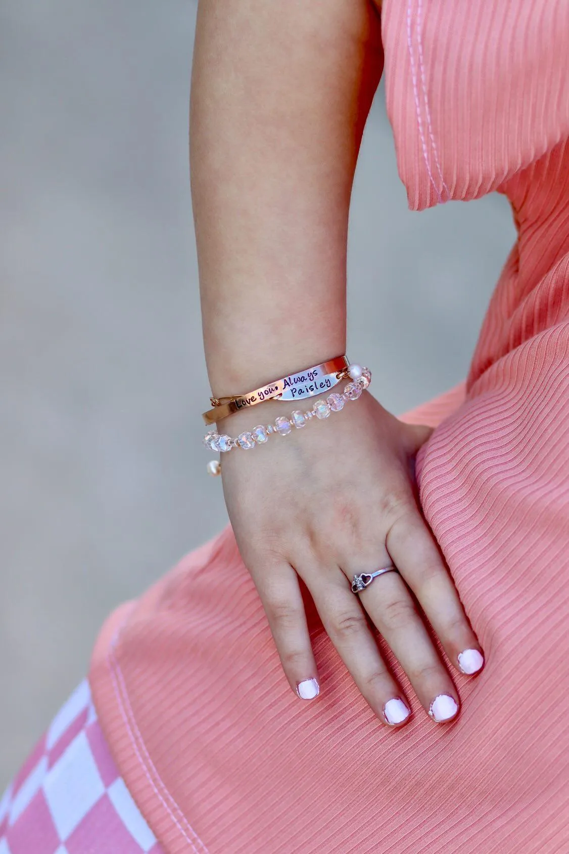 Babies Custom ID or Name Bracelet - Sterling or Gold